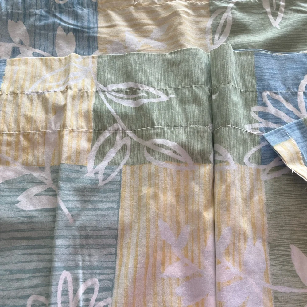 Vintage Wamsutta shower curtain and matching window Valance/curtain